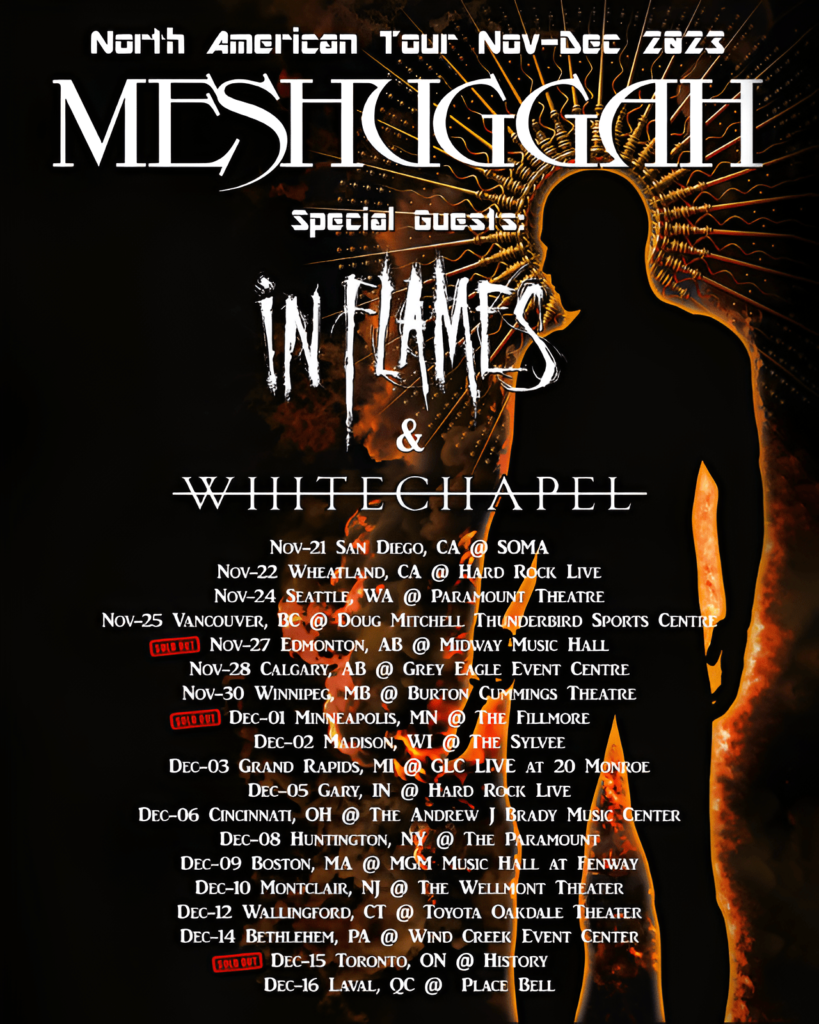 Meshuggah, In Flames & Whitechapel At Soma In San Diego