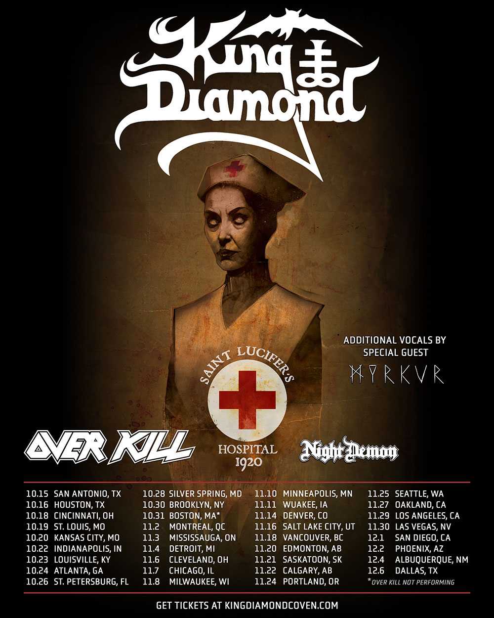 King Diamond, OverKill & Night Demon Brings Mayhem To San Diego