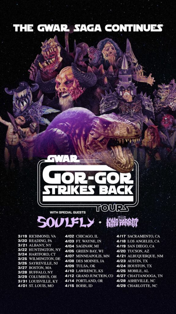 Soulfly & GWAR: Gor Gor Strikes Back at HOB San Diego April 19